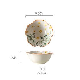 New Household Round Ceramic Seasoning Dish (Option: Summer)