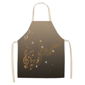 New Abstract Digital Printing Linen Sleeveless Apron (Option: W05406-68X55cm)