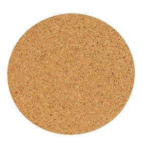 Cork Cup Mat Round Coaster Environmental Protection Cork Mat (Option: 95x95x4mm)