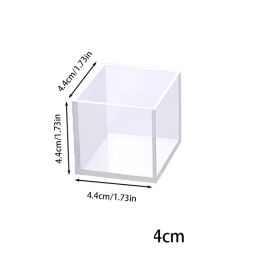 Drop Glue High Lens Surface Cuboid Ornaments Silicone Mold (Option: Cube 40cm)