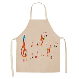 New Abstract Digital Printing Linen Sleeveless Apron (Option: W05405-68X55cm)