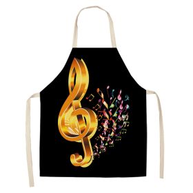 New Abstract Digital Printing Linen Sleeveless Apron (Option: W05404-68X55cm)