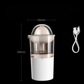 Portable Blender Electric Orange Press Mini Fruit Juicer Manual Juicer Cup Wireless Portable Juicer Bucket Juicer Kitchen Gadgets (Option: White-USB)