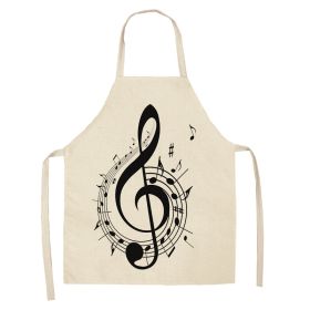 New Abstract Digital Printing Linen Sleeveless Apron (Option: W05401-68X55cm)