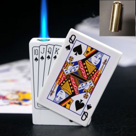 Poker Gas Lighters Poker Lighter Creative Gift Lighter Poker Lighter (Option: Poker Q Set)