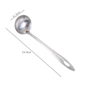 Hanging Stainless Steel Soup Spoon With Bare Body Handle Colander (Option: Light handle soup spoon)