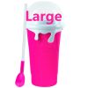 Summer Squeeze Homemade Juice Water Bottle Quick-Frozen Smoothie Sand Cup Pinch Fast Cooling Magic Ice Cream Slushy Maker Beker