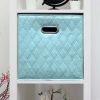 AFJE1001BLUE-3SZ Jiaessentials Blue Closet Organizers Cube Bins 3 Size 6pcs.