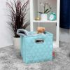 AFJE1001BLUE-3SZ Jiaessentials Blue Closet Organizers Cube Bins 3 Size 6pcs.