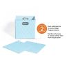 AFJE1001BLUE-3SZ Jiaessentials Blue Closet Organizers Cube Bins 3 Size 6pcs.