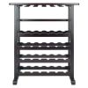 Wood Vinny 24-Bottle Wine Rack, Espresso, Espresso Finish