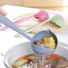 1pc Long Handle Soup Spoon With Filter Strainer - Multi-Functional 2 In 1 Cooking Colander And Kitchen Tool For Easy Soup Preparation And Straining