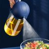 1pc 2-in-1 Oil Bottle Spray And Automatically Open Pour Olive Oil Gravy Boats Grill Sprayer Leak-proof Nozzle BBQ Kitchen Accessories