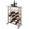 Wood Vinny 24-Bottle Wine Rack, Espresso, Espresso Finish