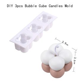 Non-stick Bubble Cube Candles Silicone Mold 3D Aromathera (Option: 5 Style)