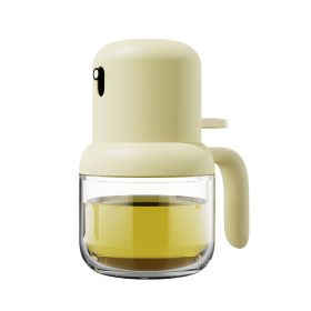 Kitchen Press Atomizing Oil Spray Kettle Fuel Injection Bottle Oil Vinegar Cooking Oil Spray Bottle BBQ Tool Seasoning Bottle (Color: Yellow)